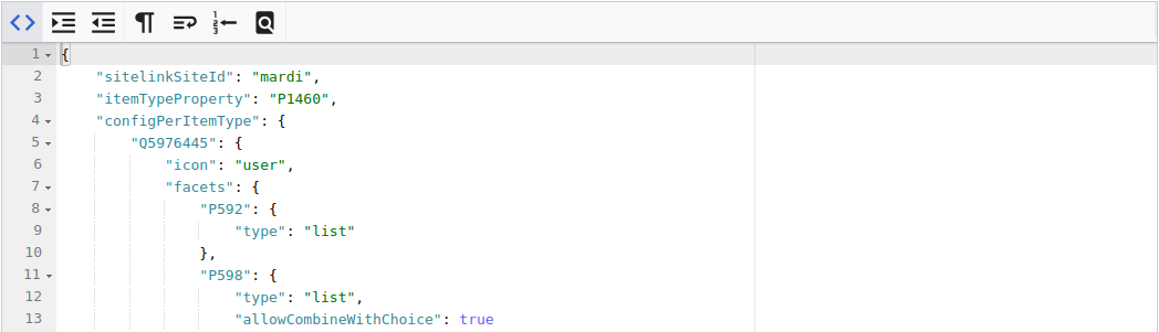 JSON-based configuration UI